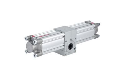 Rotary actuators with rack and pinion