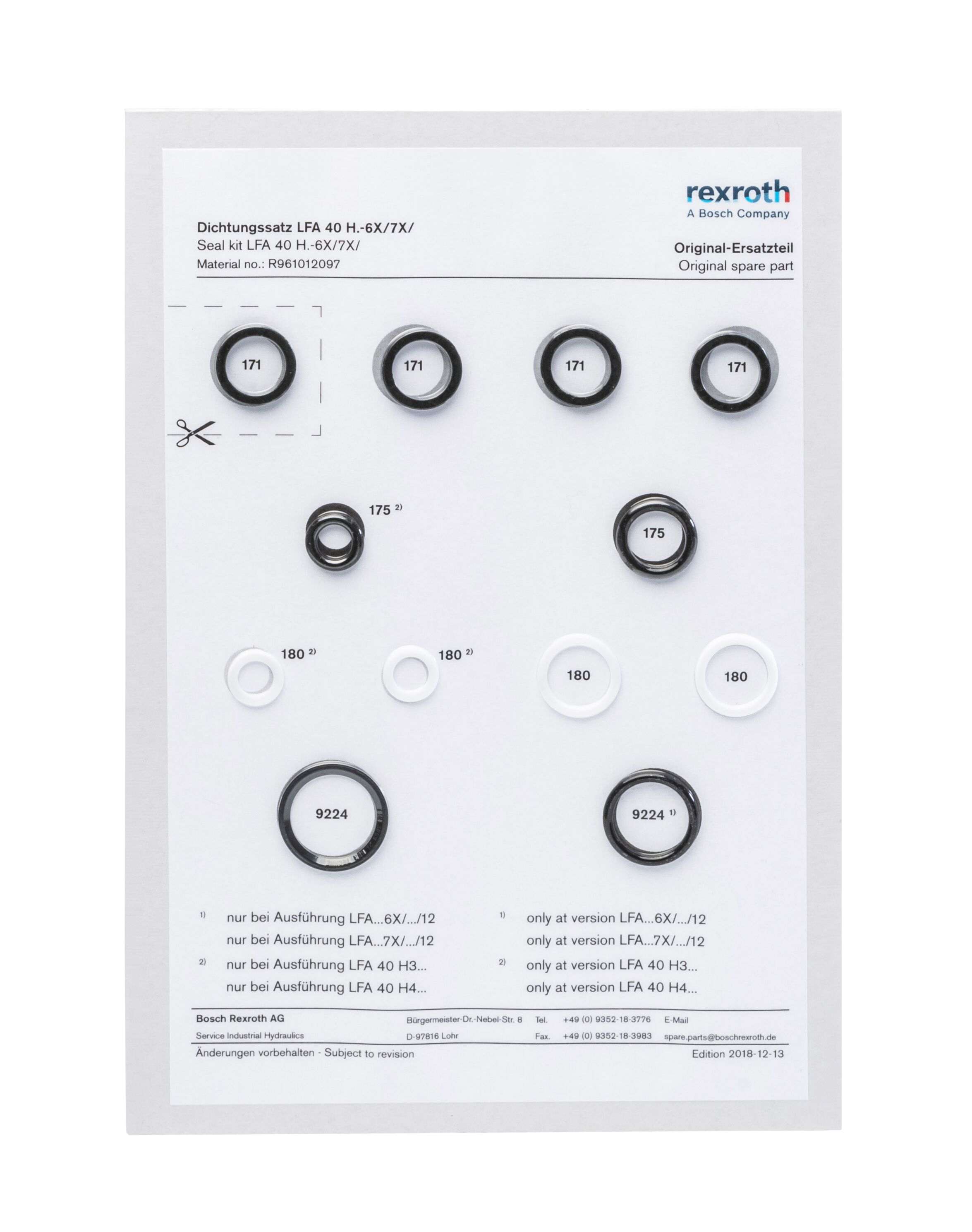 Bosch Rexroth Hydraulic Spare Parts