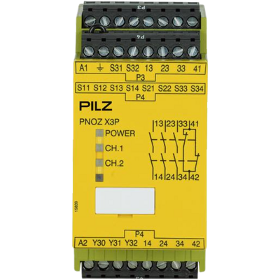 Pilz 777313 PNOZ X3P 24-240VACDC 3n/o 1n/c 1so