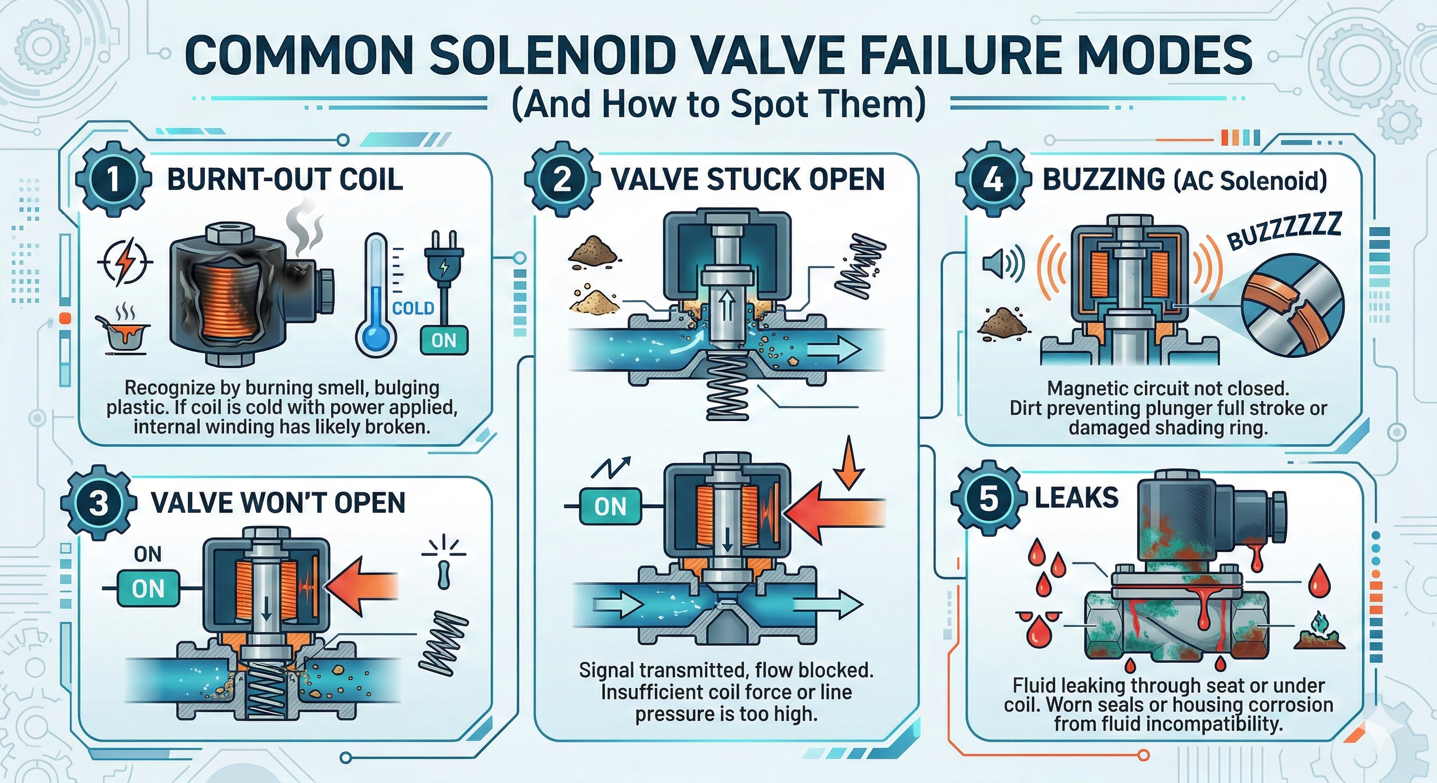 Failure Modes of Solenoid Valves