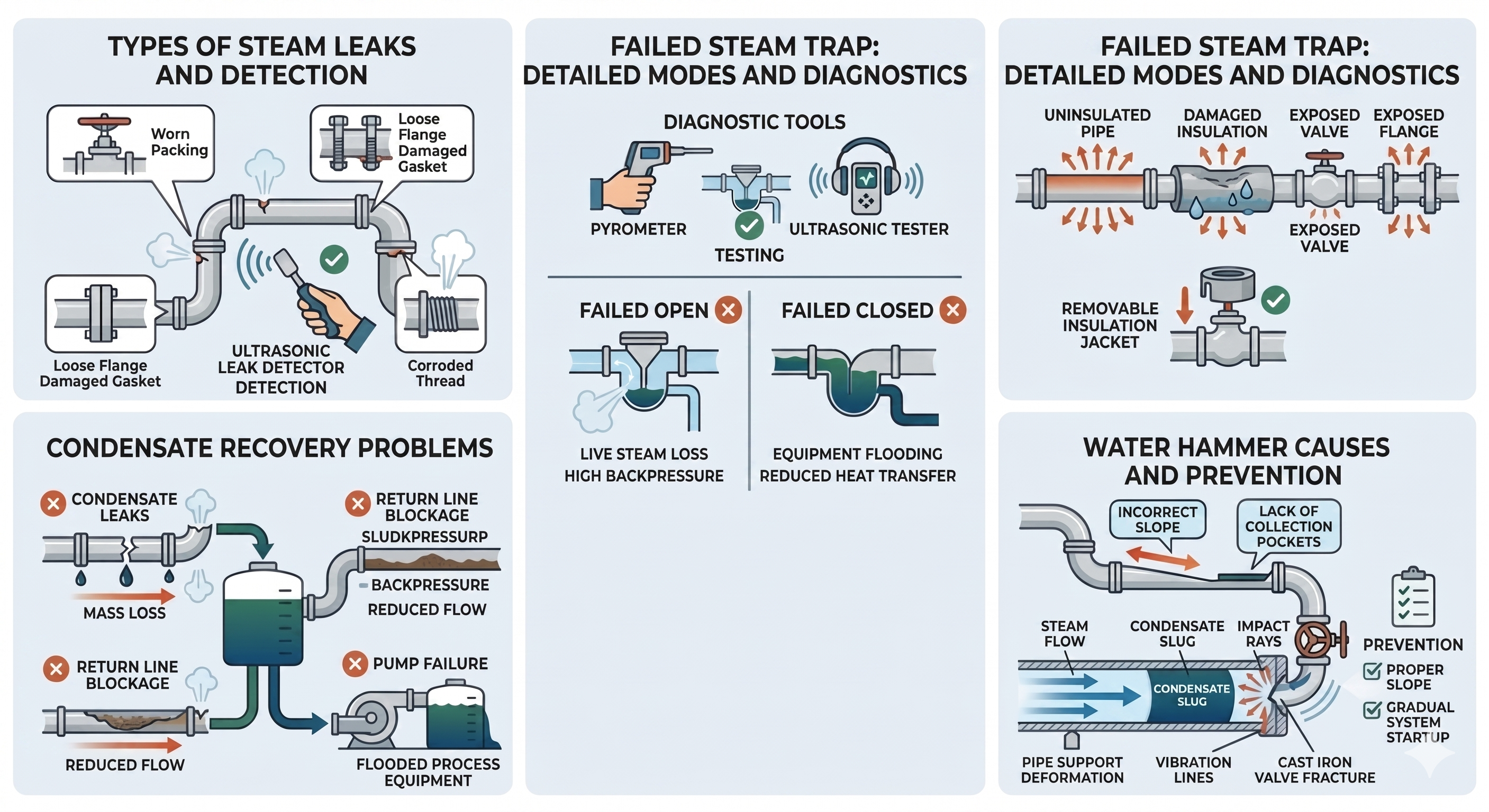 Failed steam trap Failed steam trap