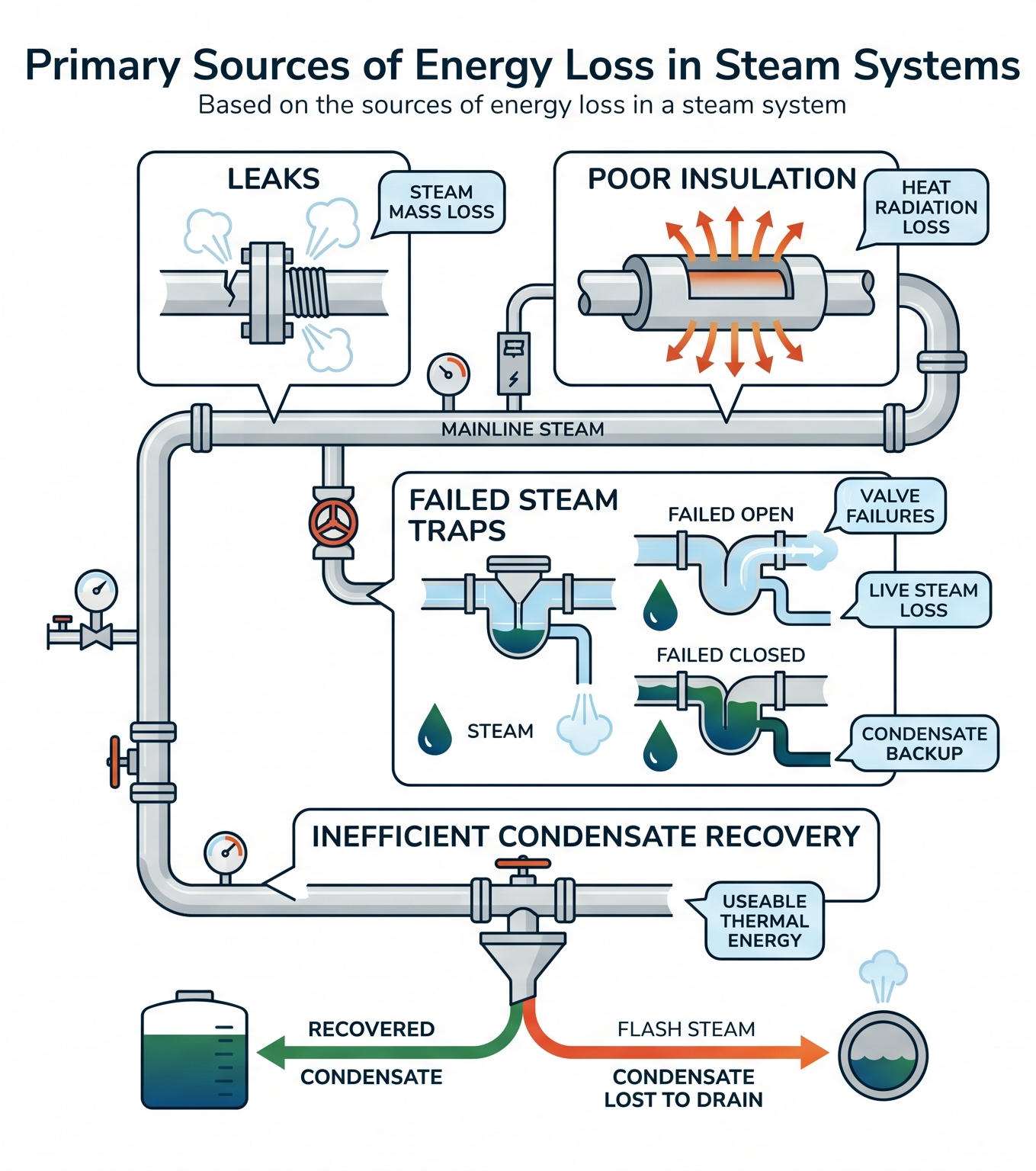 Energy_loss_in_steam_systems. Energy loss in steam systems