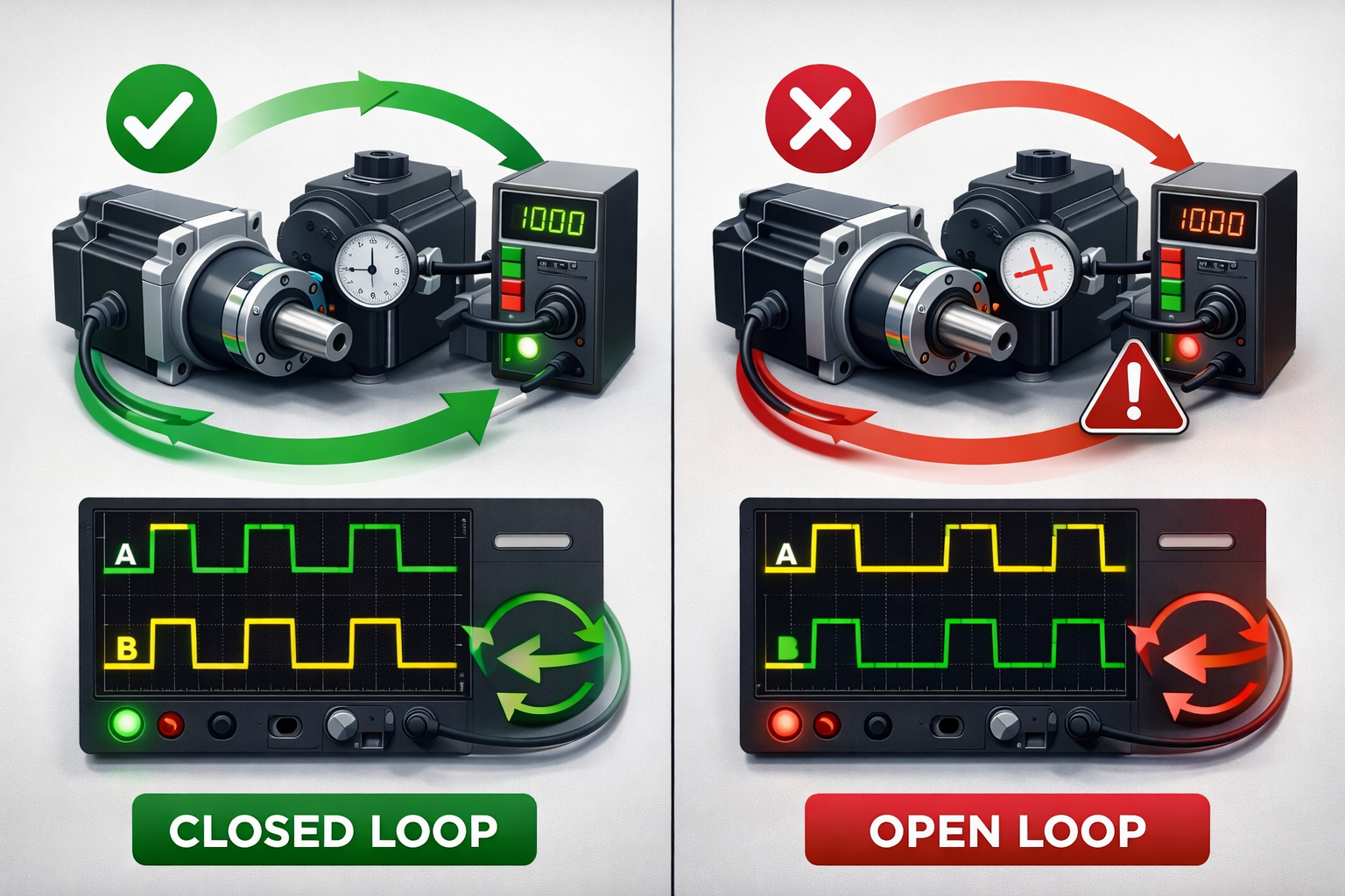 Closed loop vs open loop Closed loop vs open loop