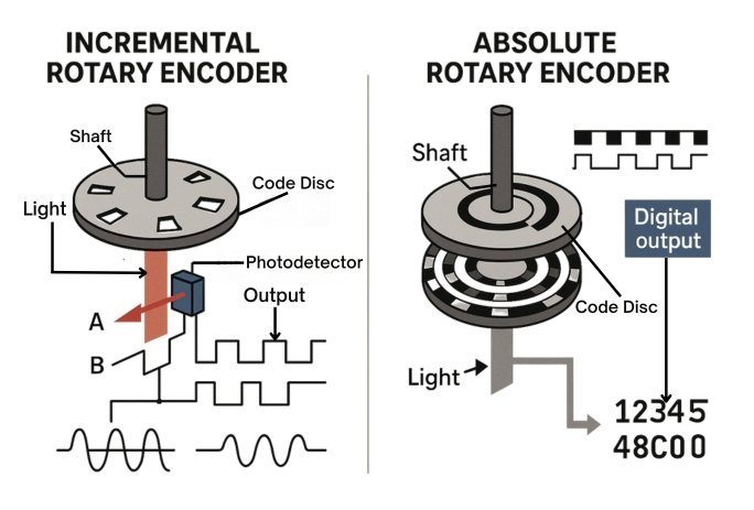 Incremental vs Absolute Encoders