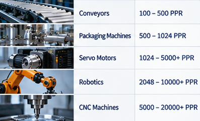 Recommended Encoder Resolutions by Application